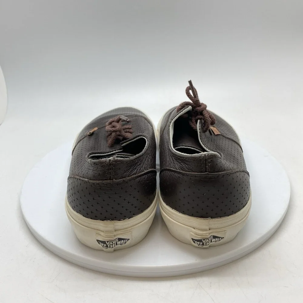 Vans Sneakers Mens 8 Era Decon‎ 721454 Brown Leather Ultracush Casual Shoes